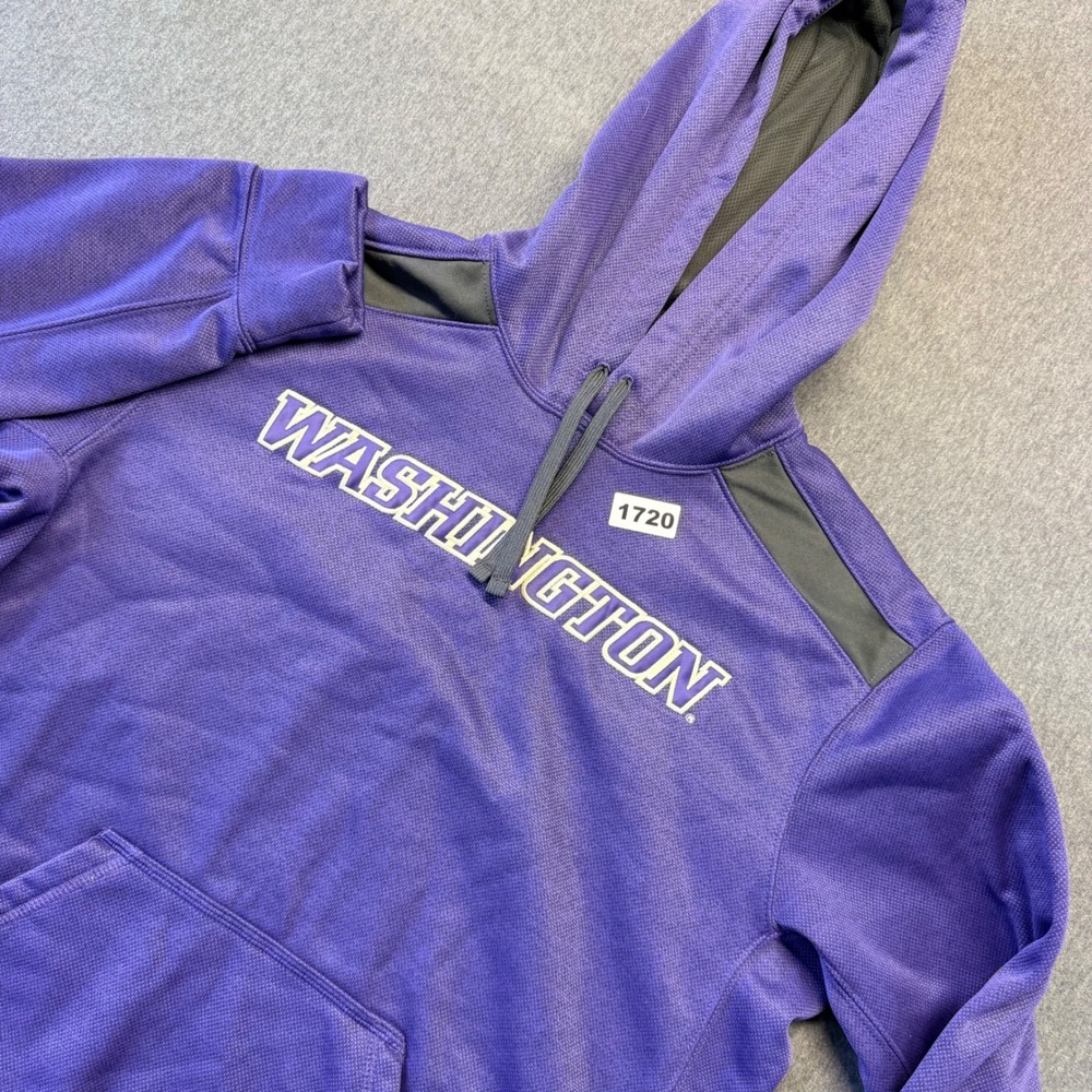 Nike University of Washington Huskies Therma-FIT Hoodie Purple Mens Medium